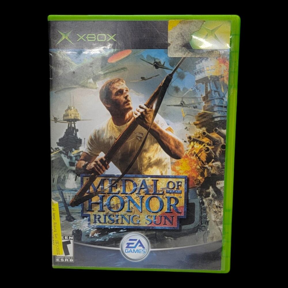 Medal of Honor Rising Sun Microsoft Xbox 2003 World War II FPS Video Game Disc